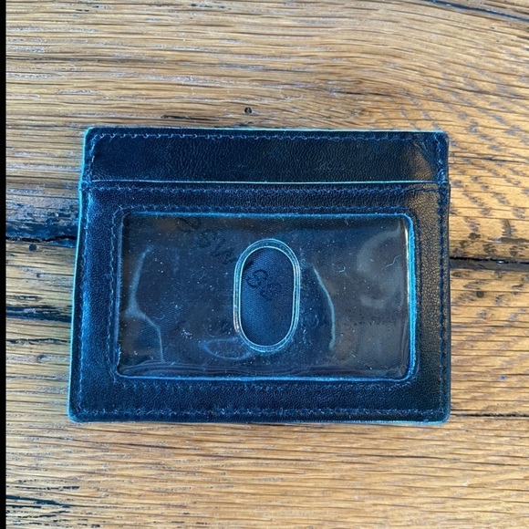 Alpine Swiss Black Card Holder Wallet - Picture 3 of 3